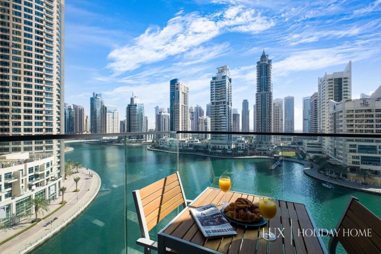 دبي Lux - Contemporary Suite With Full Marina View المظهر الخارجي الصورة