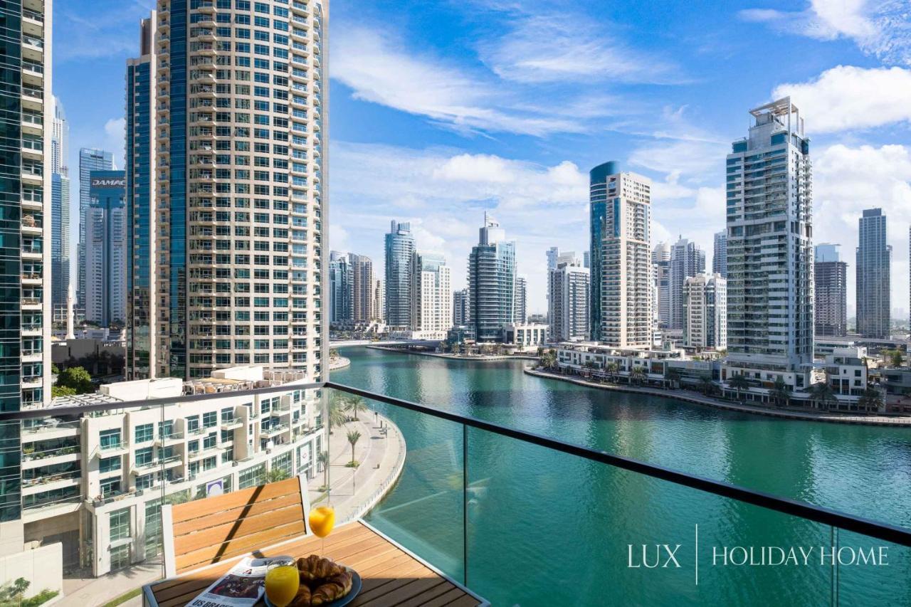 دبي Lux - Contemporary Suite With Full Marina View المظهر الخارجي الصورة