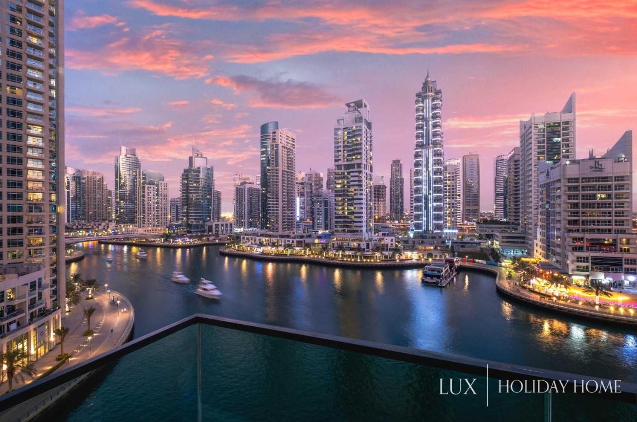دبي Lux - Contemporary Suite With Full Marina View المظهر الخارجي الصورة